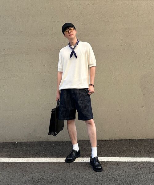 VTWO(ブイツー)の「ウォッシャブルヘンリーネックハーフニット(アイボリー)(ニット/セーター・レディース・その他・MEDIUM/LARGE)」の7枚目の写真