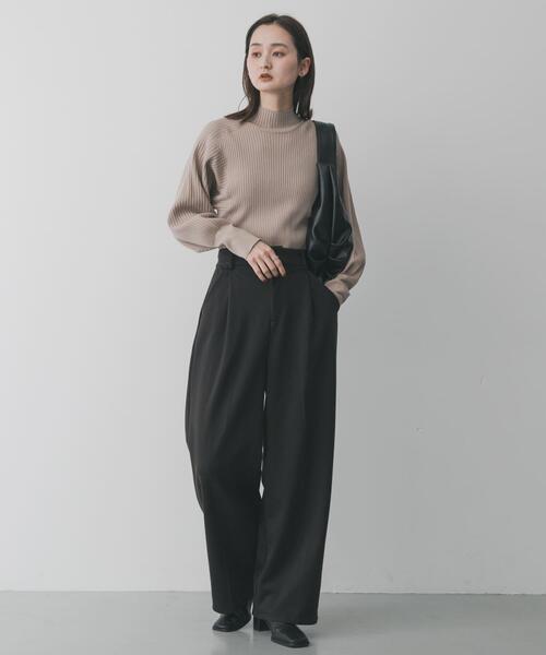 SENSE OF PLACE by URBAN RESEARCH(センスオブプレイスバイアーバンリサーチ)の「『毛玉防止』マトンスリーブセーター(ニット/セーター・レディース・グレー/ブルー/ブラック/ベージュ・ONE)」の22枚目の写真