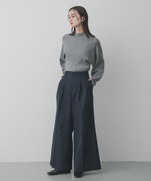 SENSE OF PLACE by URBAN RESEARCH(センスオブプレイスバイアーバンリサーチ)の「『毛玉防止』マトンスリーブセーター(ニット/セーター・レディース・グレー/ブルー/ブラック/ベージュ・ONE)」の13枚目の写真