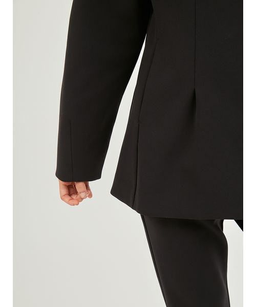 emmi（エミ）の「【セットアップ対応】【金子綾 for emmi】コンフォートジャケット（ノーカラージャケット・レディース・ブラック/ブラウン・0/1）」の20枚目の写真