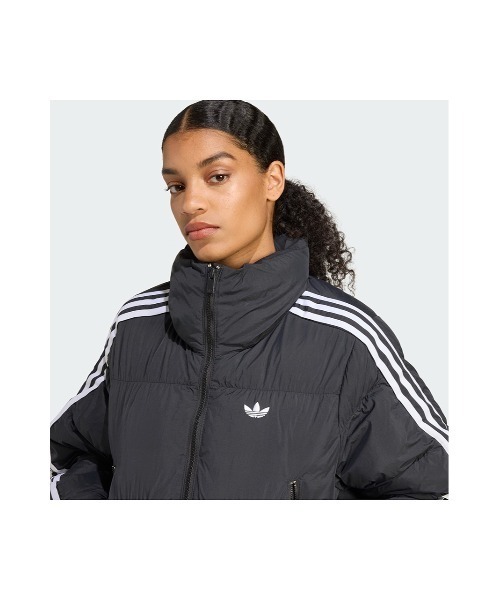 SHEL'TTER ORIGINAL（シェルターオリジナル）の「アディカラー クロップド合成ダウン パファー（ブルゾン・レディース・ブラック・LARGE）」の2枚目の写真