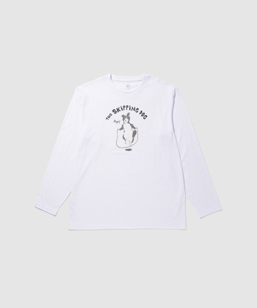 Mac-House(マックハウス)の「T-GRAPHICS ゆるかわアニマル長袖Tシャツ(Tシャツ/カットソー・メンズ・ブラック/ネイビー/ライトグレー/レッド/ホワイト・L/XL/S/M)」の2枚目の写真