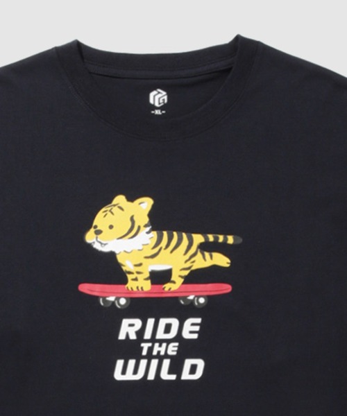 Mac-House(マックハウス)の「T-GRAPHICS ゆるかわアニマル長袖Tシャツ(Tシャツ/カットソー・メンズ・ブラック/ネイビー/ライトグレー/レッド/ホワイト・L/XL/S/M)」の9枚目の写真