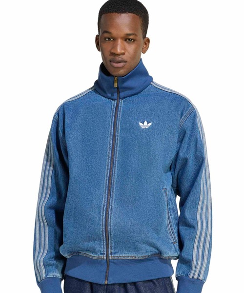 adidas(アディダス)の「adidas ADICOLOR DENIM FIREBIRD TRACK TOP / アディダス アディカラー デニム ファイヤーバード トラック トップ(その他アウター・メンズ・インディゴブルー・3XL/XXL/XL/L/M/S)」の4枚目の写真