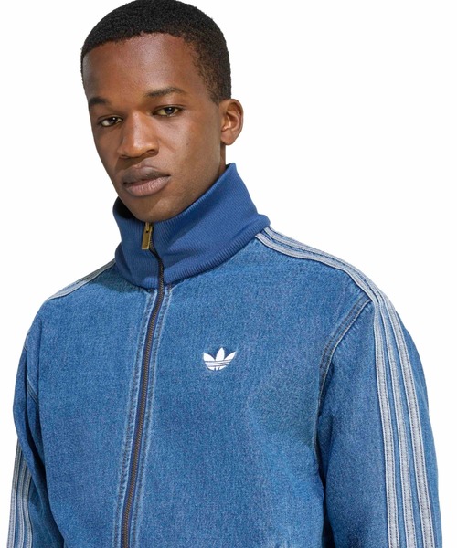 adidas(アディダス)の「adidas ADICOLOR DENIM FIREBIRD TRACK TOP / アディダス アディカラー デニム ファイヤーバード トラック トップ(その他アウター・メンズ・インディゴブルー・3XL/XXL/XL/L/M/S)」の3枚目の写真