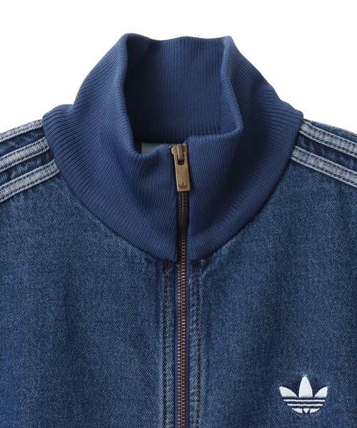 adidas(アディダス)の「adidas ADICOLOR DENIM FIREBIRD TRACK TOP / アディダス アディカラー デニム ファイヤーバード トラック トップ(その他アウター・メンズ・インディゴブルー・3XL/XXL/XL/L/M/S)」の2枚目の写真