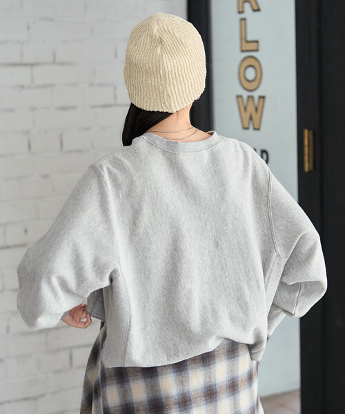 FREAK'S STORE(フリークスストア)の「Newspaper スウェット/ ニュースペーパープリント(スウェット・レディース・ライトグレー/チャコール・フリ-)」の16枚目の写真