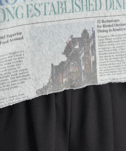FREAK'S STORE(フリークスストア)の「Newspaper スウェット/ ニュースペーパープリント(スウェット・レディース・ライトグレー/チャコール・フリ-)」の22枚目の写真