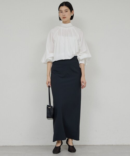 GALLARDAGALANTE（ガリャルダガランテ）の「【上品×華やか】【2way】ギャザーボウタイブラウス（シャツ/ブラウス・レディース・ホワイト/サックスブルー/ライトベージュ・FREE）」の15枚目の写真