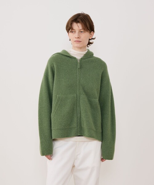 【美品】GALERIE VIE ジャンパー・ブルゾン オーストラリアンラムズウール ジップアップブルゾン（ブルゾン