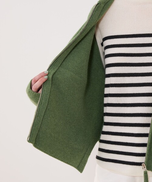 オーストラリアンラムズウール ジップアップブルゾン（ブルゾン