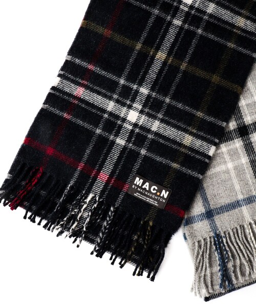 NOLLEY’S(ノーリーズ)の「【MAC.N/マックエヌ】Lambswool Canisbay Scarf 25(ストール/ショール・メンズ・ブルー系その他6/グレー系その他・FREE)」の1枚目の写真