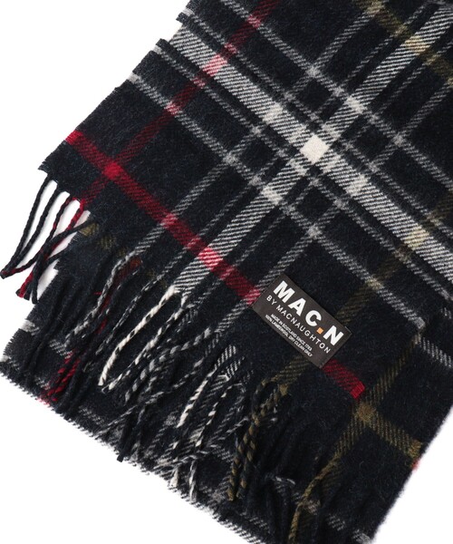 NOLLEY’S(ノーリーズ)の「【MAC.N/マックエヌ】Lambswool Canisbay Scarf 25(ストール/ショール・メンズ・ブルー系その他6/グレー系その他・FREE)」の4枚目の写真