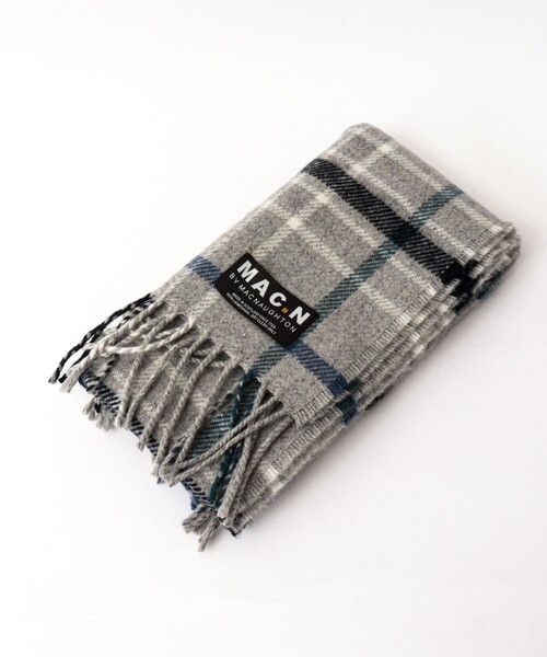 NOLLEY’S(ノーリーズ)の「【MAC.N/マックエヌ】Lambswool Canisbay Scarf 25(ストール/ショール・メンズ・ブルー系その他6/グレー系その他・FREE)」の21枚目の写真
