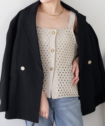 COLLAGE GALLARDAGALANTE | メッシュニットキャミ(キャミソール)