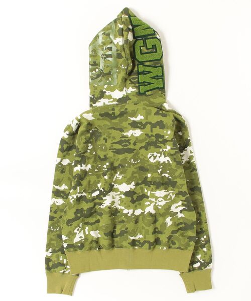 A BATHING APE（アベイシングエイプ）の「MULTI PIXEL CAMO SHARK FULL ZIP HOODIE（パーカー・レディース・マルチ/グリーン・SMALL/MEDIUM）」の13枚目の写真
