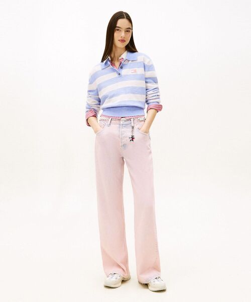 tommy jeans(トミー ジーンズ)の「フラフィポロセーター(ポロシャツ・レディース・マルチ・MEDIUM/SMALL/X-SMALL)」の4枚目の写真