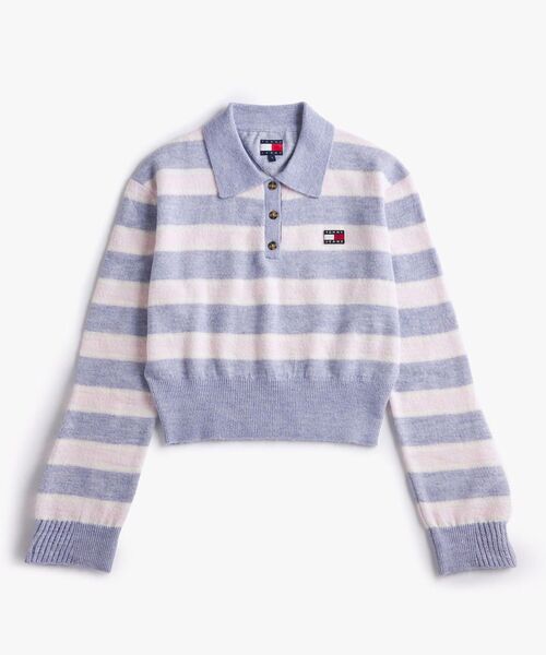 tommy jeans(トミー ジーンズ)の「フラフィポロセーター(ポロシャツ・レディース・マルチ・MEDIUM/SMALL/X-SMALL)」の2枚目の写真