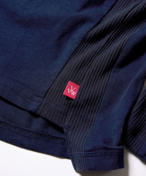 VIRGOwearworks(ヴァルゴウェアワークス)の「ASYMETRY SLEEVE FLYSE TOP(Tシャツ/カットソー・メンズ・ホワイト/ネイビー/ブラック・2/3/4)」の15枚目の写真