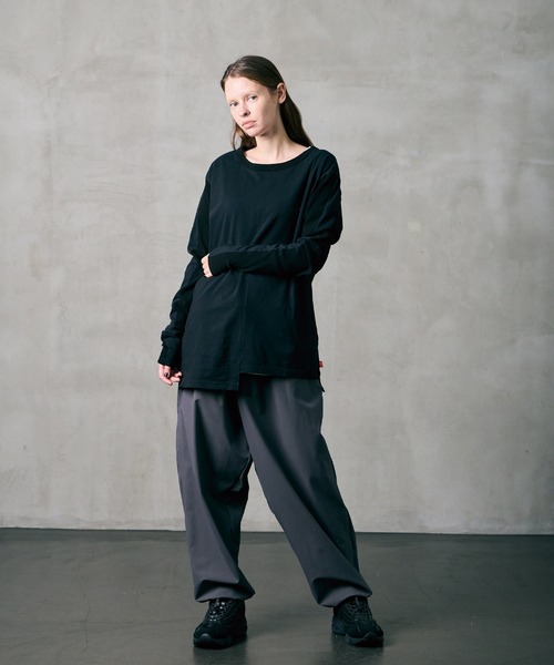 VIRGOwearworks(ヴァルゴウェアワークス)の「ASYMETRY SLEEVE FLYSE TOP(Tシャツ/カットソー・メンズ・ホワイト/ネイビー/ブラック・2/3/4)」の19枚目の写真