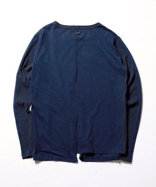 VIRGOwearworks(ヴァルゴウェアワークス)の「ASYMETRY SLEEVE FLYSE TOP(Tシャツ/カットソー・メンズ・ホワイト/ネイビー/ブラック・2/3/4)」の6枚目の写真