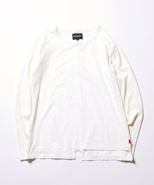 VIRGOwearworks(ヴァルゴウェアワークス)の「ASYMETRY SLEEVE FLYSE TOP(Tシャツ/カットソー・メンズ・ホワイト/ネイビー/ブラック・2/3/4)」の7枚目の写真