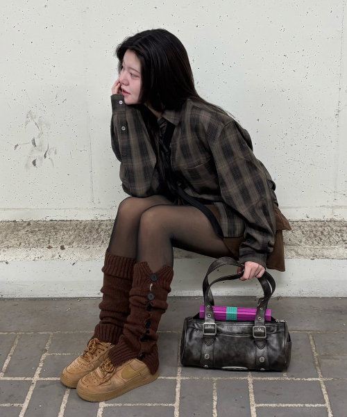 JUAN HOMME(ジュアンオム)の「ルーズドチェックシャツ(ブラウン)(シャツ/ブラウス・メンズ・その他・MEDIUM/LARGE)」の14枚目の写真