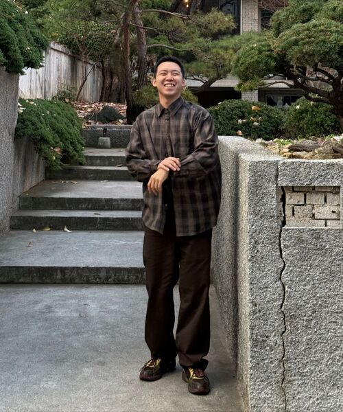 JUAN HOMME(ジュアンオム)の「ルーズドチェックシャツ(ブラウン)(シャツ/ブラウス・メンズ・その他・MEDIUM/LARGE)」の11枚目の写真