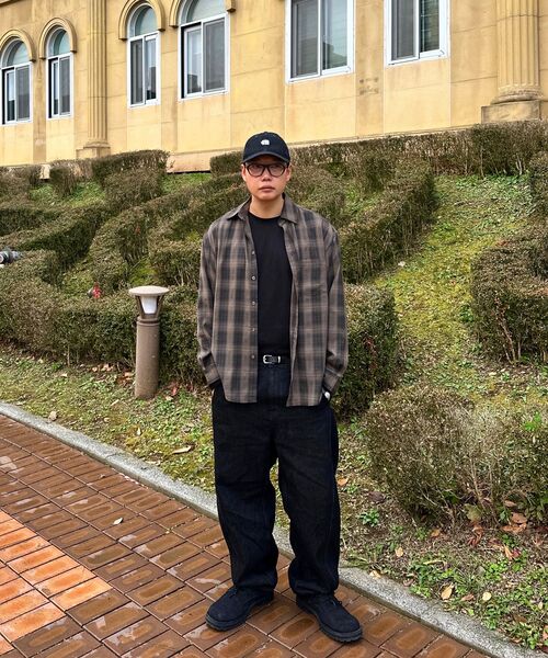 JUAN HOMME(ジュアンオム)の「ルーズドチェックシャツ(ブラウン)(シャツ/ブラウス・メンズ・その他・MEDIUM/LARGE)」の5枚目の写真