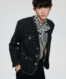 UNTAGE（アンテージ）の「UNTAGE ブークレツイードジャケット[ブラック(MAN)]_UTO-FB04（テーラードジャケット）」