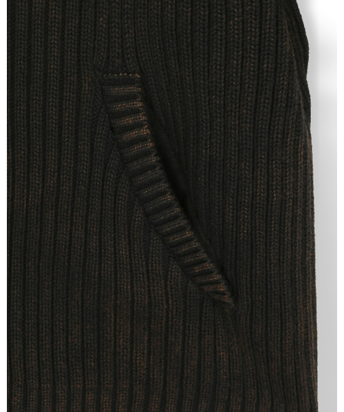 BESLOW(ビースロー)の「OVERSIZED HOOD KNIT ZIP UP BLACK BROWN(カーディガン/ボレロ・メンズ・その他・SMALL/MEDIUM/LARGE/X-LARGE)」の3枚目の写真