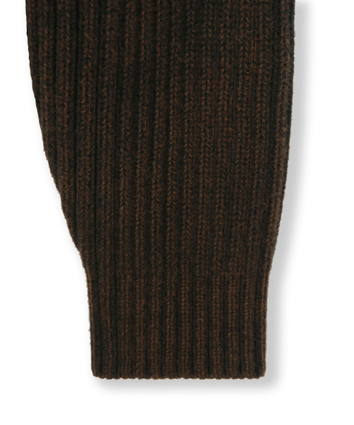 BESLOW(ビースロー)の「OVERSIZED HOOD KNIT ZIP UP BLACK BROWN(カーディガン/ボレロ・メンズ・その他・SMALL/MEDIUM/LARGE/X-LARGE)」の4枚目の写真