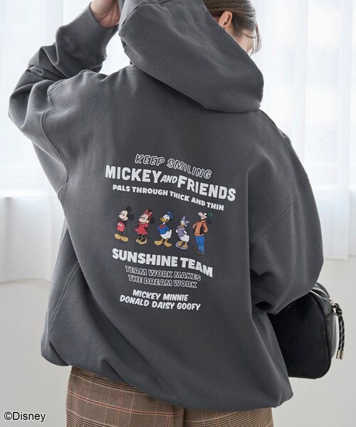 セール】【MICKEY（ミッキー）/別注】バックプリントハーフジップ裏毛