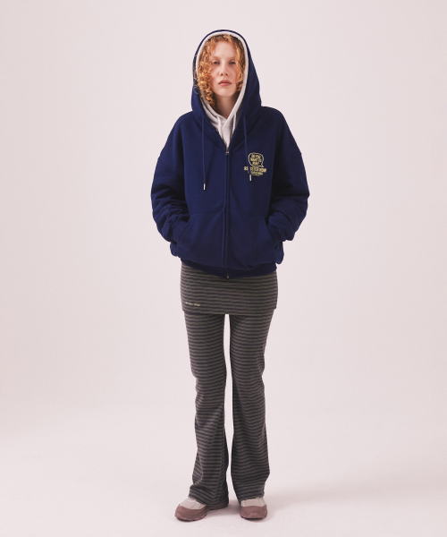 MENASOO(ミナス)の「Menasoo Cartoon Graffiti Two Way Hoodie Zip Up_Navy(パーカー・レディース・ネイビー・MEDIUM/LARGE)」の8枚目の写真