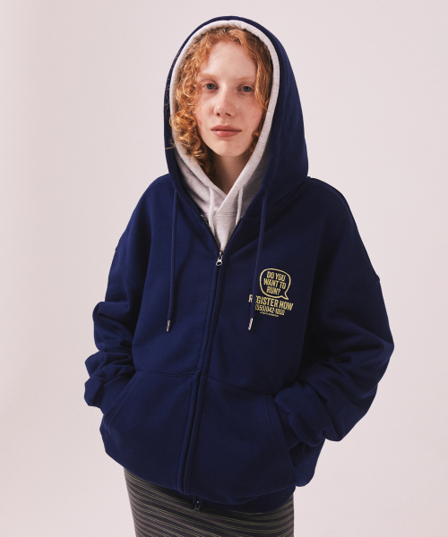 MENASOO(ミナス)の「Menasoo Cartoon Graffiti Two Way Hoodie Zip Up_Navy(パーカー・レディース・ネイビー・MEDIUM/LARGE)」の10枚目の写真