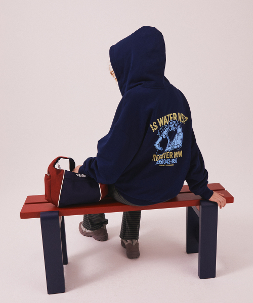 MENASOO(ミナス)の「Menasoo Cartoon Graffiti Two Way Hoodie Zip Up_Navy(パーカー・レディース・ネイビー・MEDIUM/LARGE)」の14枚目の写真