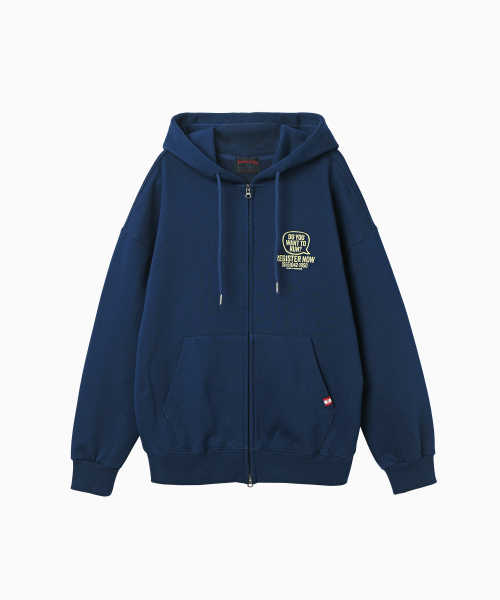MENASOO(ミナス)の「Menasoo Cartoon Graffiti Two Way Hoodie Zip Up_Navy(パーカー・レディース・ネイビー・MEDIUM/LARGE)」の15枚目の写真