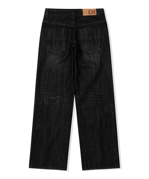 DECET（デケト）の「[KAIHARA JAPAN DENIM]Mid Rise Wide Jeans DCPT063Black（デニムパンツ・メンズ・その他・26/28/30/32/34）」の17枚目の写真