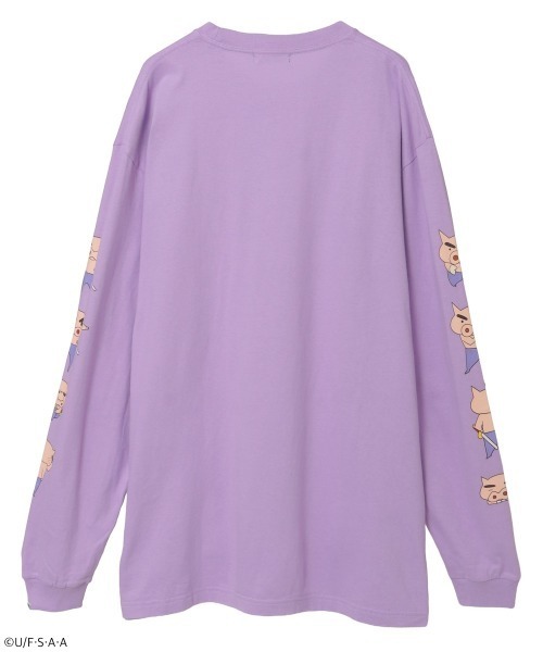Candy Stripper(キャンディストリッパー)の「【クレヨンしんちゃん】ぶりぶりざえもんがいっぱい L/S Tシャツ(Tシャツ/カットソー・レディース・オフホワイト/ブラック/ラベンダー・FREE)」の19枚目の写真