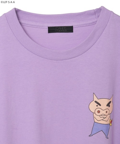 Candy Stripper(キャンディストリッパー)の「【クレヨンしんちゃん】ぶりぶりざえもんがいっぱい L/S Tシャツ(Tシャツ/カットソー・レディース・オフホワイト/ブラック/ラベンダー・FREE)」の20枚目の写真