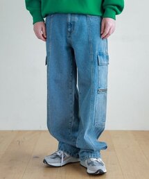 ESN（イーエスエヌ）の「ジッパーカーゴデニムパンツV29_ブルー（デニムパンツ）」