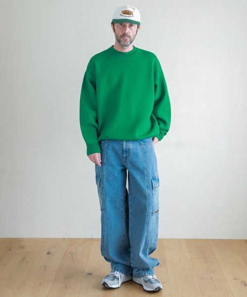 ESN(イーエスエヌ)の「ジッパーカーゴデニムパンツV29_ブルー(デニムパンツ・メンズ・その他・LARGE/MEDIUM/SMALL)」の3枚目の写真
