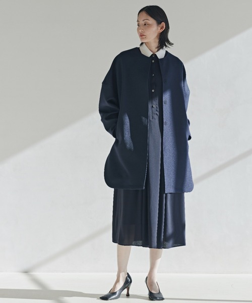 ◇トリプルクロスコート（ノーカラーコート）｜ADORE（アドーア）の