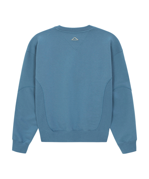 UNGIMMICK（アンジミック）の「CURVED CONTRAST SWEATSHIRT (SKY BLUE)（スウェット・メンズ・その他・LARGE）」の2枚目の写真