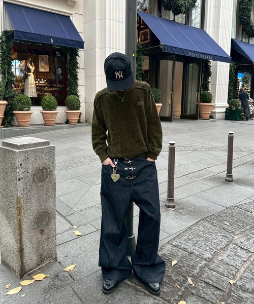 kutir(クティール)の「VELOUR MOLE LINKING KNIT/ベロアモールリンキングニット(ニット/セーター・メンズ・ブラウン/ブラック/カーキ・MEDIUM/LARGE)」の20枚目の写真