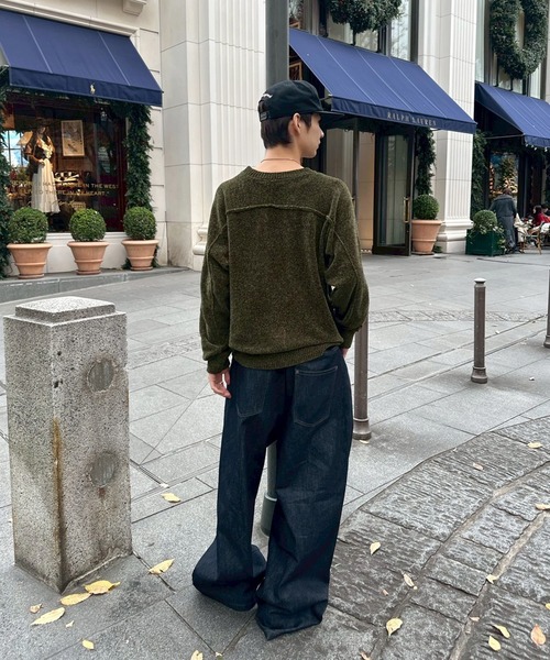 kutir(クティール)の「VELOUR MOLE LINKING KNIT/ベロアモールリンキングニット(ニット/セーター・メンズ・ブラウン/ブラック/カーキ・MEDIUM/LARGE)」の18枚目の写真