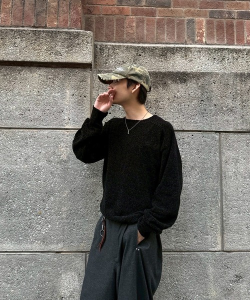 kutir(クティール)の「VELOUR MOLE LINKING KNIT/ベロアモールリンキングニット(ニット/セーター・メンズ・ブラウン/ブラック/カーキ・MEDIUM/LARGE)」の9枚目の写真