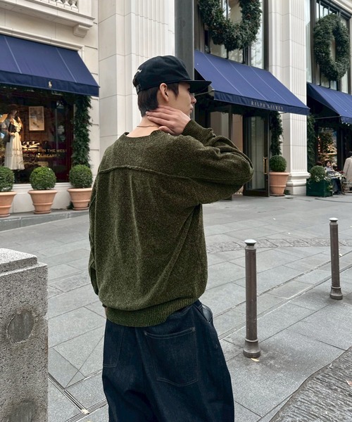 kutir(クティール)の「VELOUR MOLE LINKING KNIT/ベロアモールリンキングニット(ニット/セーター・メンズ・ブラウン/ブラック/カーキ・MEDIUM/LARGE)」の22枚目の写真