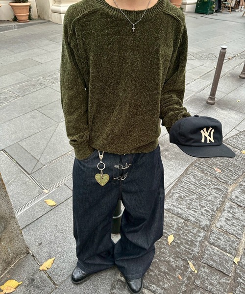 kutir(クティール)の「VELOUR MOLE LINKING KNIT/ベロアモールリンキングニット(ニット/セーター・メンズ・ブラウン/ブラック/カーキ・MEDIUM/LARGE)」の21枚目の写真