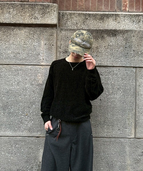 kutir(クティール)の「VELOUR MOLE LINKING KNIT/ベロアモールリンキングニット(ニット/セーター・メンズ・ブラウン/ブラック/カーキ・MEDIUM/LARGE)」の11枚目の写真